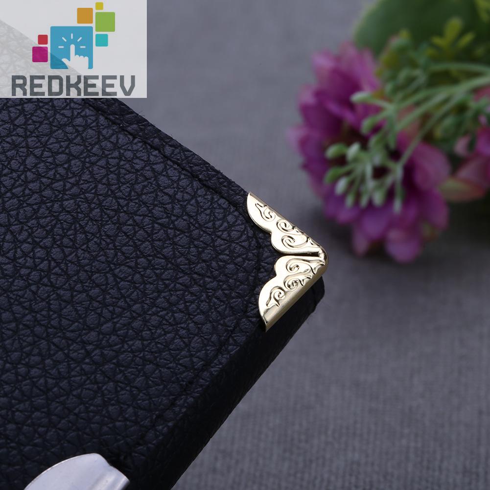 100 cái tone scrapbooking albums bảo vệ góc thẻ tệp menu sách kim loại