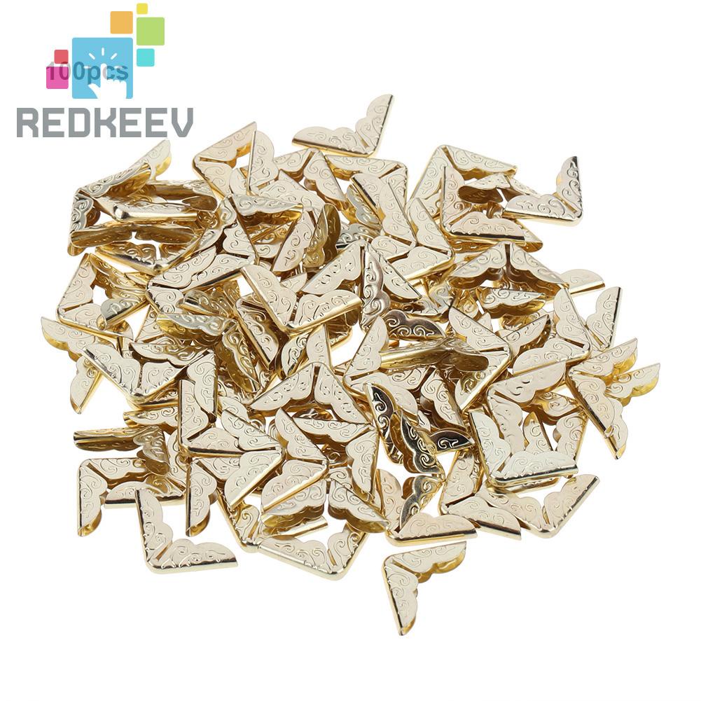 100 cái tone scrapbooking albums bảo vệ góc thẻ tệp menu sách kim loại