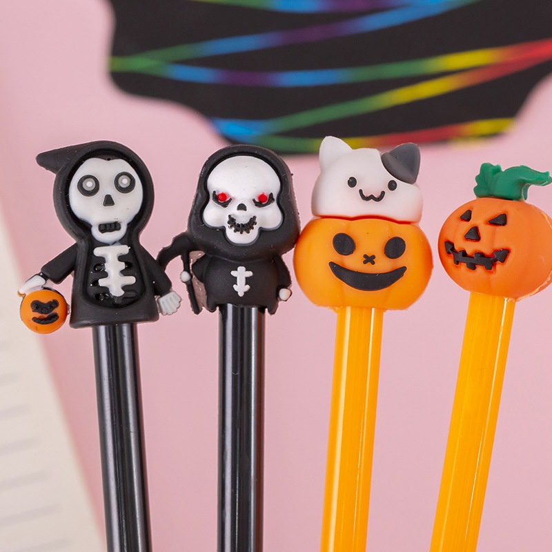 Bút Mực gel Hình Bí Ngô Ma Quái halloween