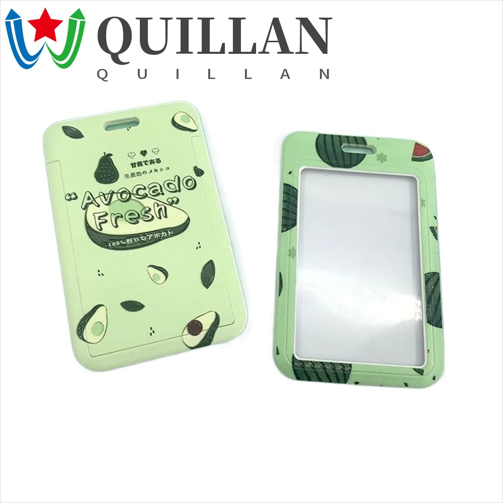 Quillan huy hiệu hộp đựng thẻ sinh viên công việc kinh doanh bao đựng thẻ dây buộc điện thoại dây đeo cổ huy hiệu chủ nhân viên bao đựng