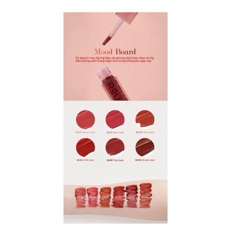 BLACK ROUGE Son Môi Màu Đen Bóng Lâu Trôi Dưỡng Ẩm Phong Cách Hàn Quốc