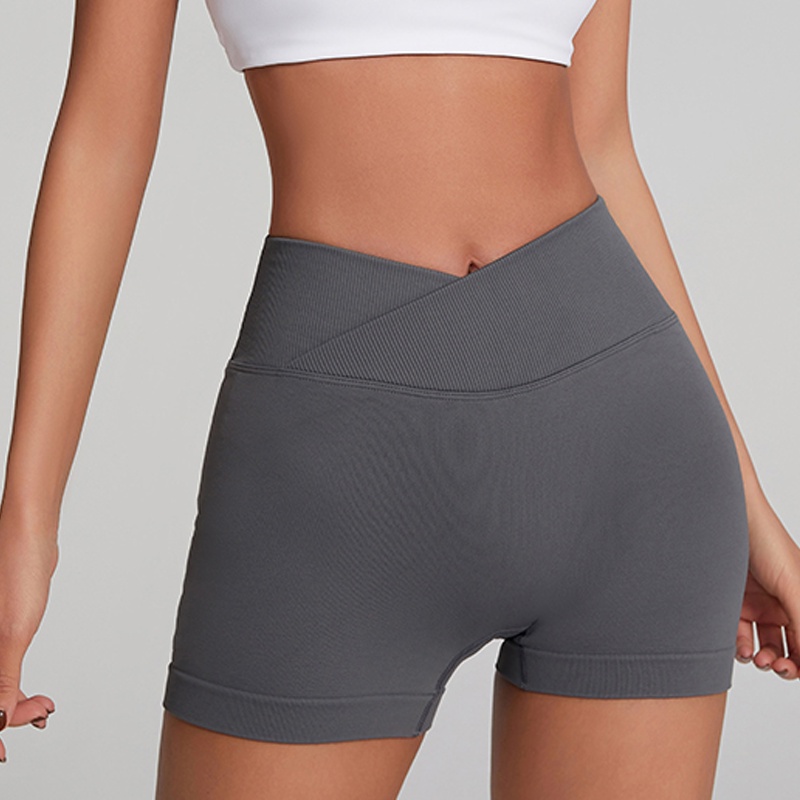 Quần Short Thể Thao Yoga Lưng Cao Nhanh Khô Thời Trang Cho Nữ