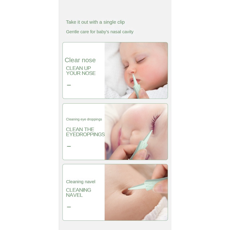 Bộ 3 Dụng Cụ Vệ Sinh Tai / Mũi Có Đèn LED Phát Sáng Cho Người Lớn Và Trẻ Em