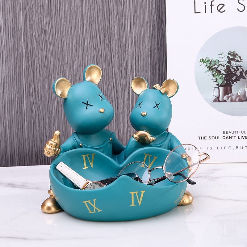 Phụ Kiện Trang Trí Nhà Cửa Hình Chó Mèo May Mắn Dễ Thương