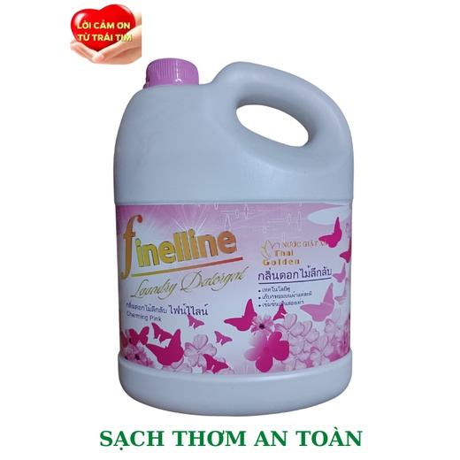 Nước giặt xả godel Fineline hồng 3600ml, Công nghệ thái lan uy tín chất lượng