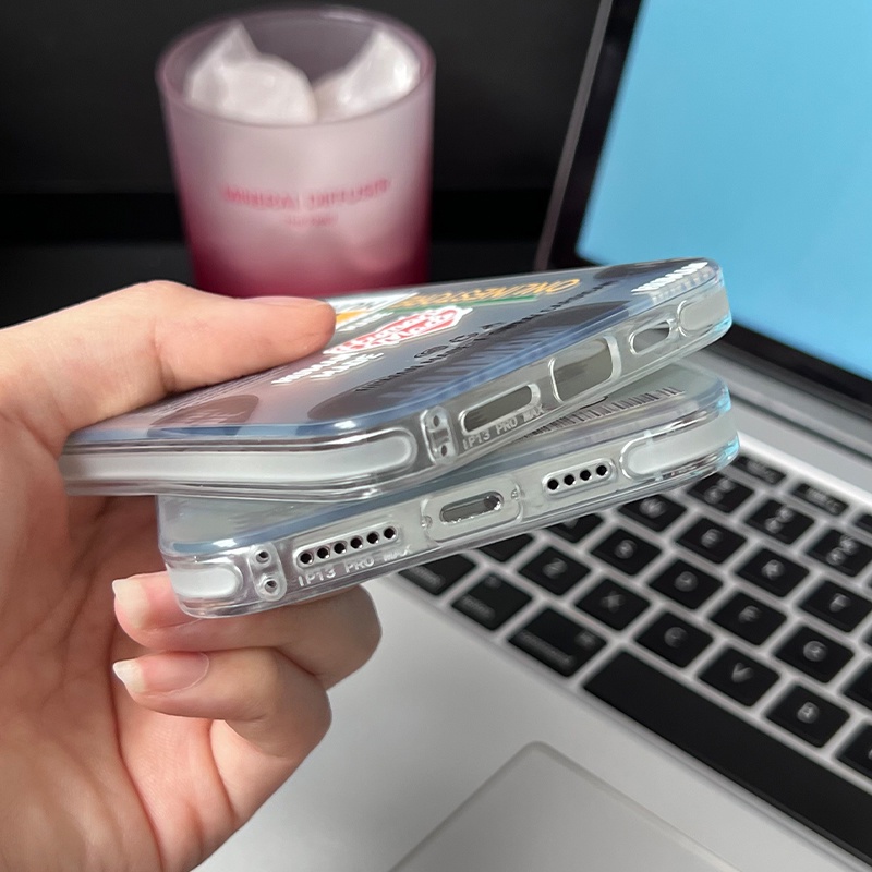 Ốp Điện Thoại Tpu Dẻo Trong Suốt Họa Tiết Hoạt Hình Độc Đáo Chống Rơi Cho iphone 14 13 Pro Max 12 11