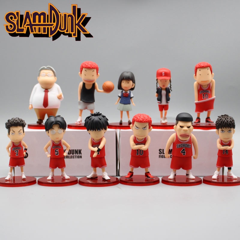 Set 11 Mô Hình Nhân Vật Hoạt Hình Slamdunk Sakuragi Hanamichi