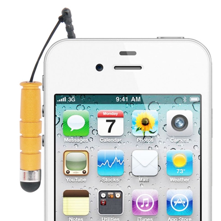 Bút Cảm Ứng Điện Dung mini Thông Dụng Cho iPhone 5 & 5S & 5C / 4 & 4S iPad 4 / iPad mini / mini 2 Retina / iPad / iPad 2 Kẹp Tóc Toucu Chất Lượng Cao Chuyên Dùng