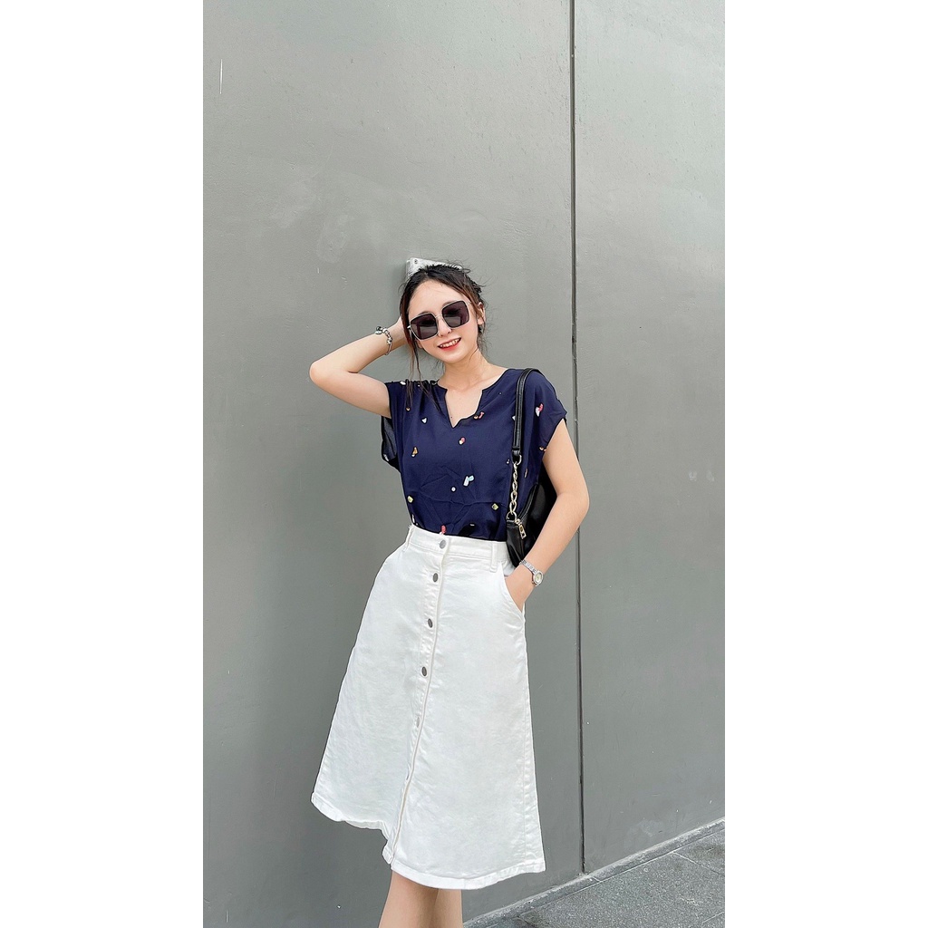 Áo 3SPRIT in họa tiết, cổ chữ V, chui đầu
