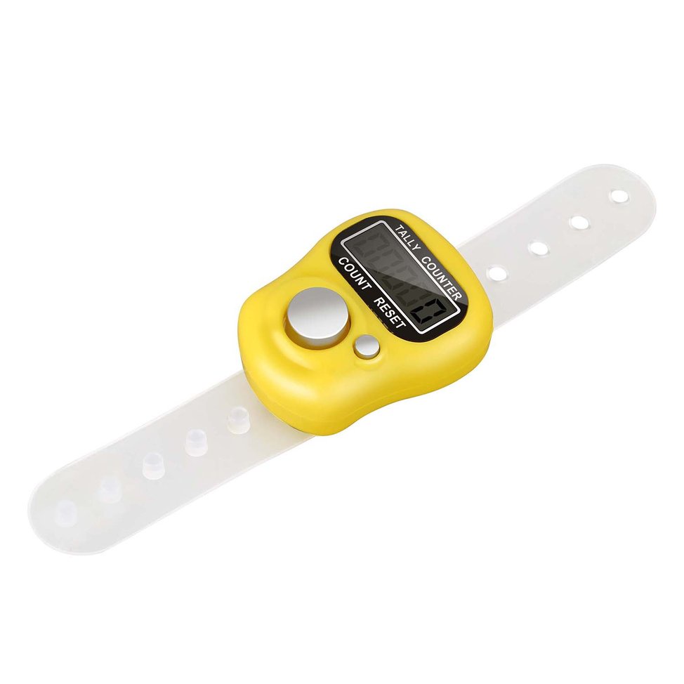 1pc Finger Tally Counter Finger Clicker 5 Digit LCD Electronic Digital Counter