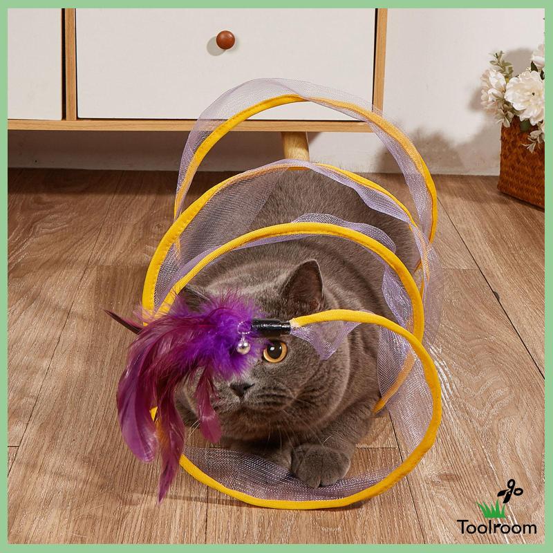 Đường Hầm Gấp Gọn Hình Chữ S Dành Cho Mèo Cưng Trong Nhà