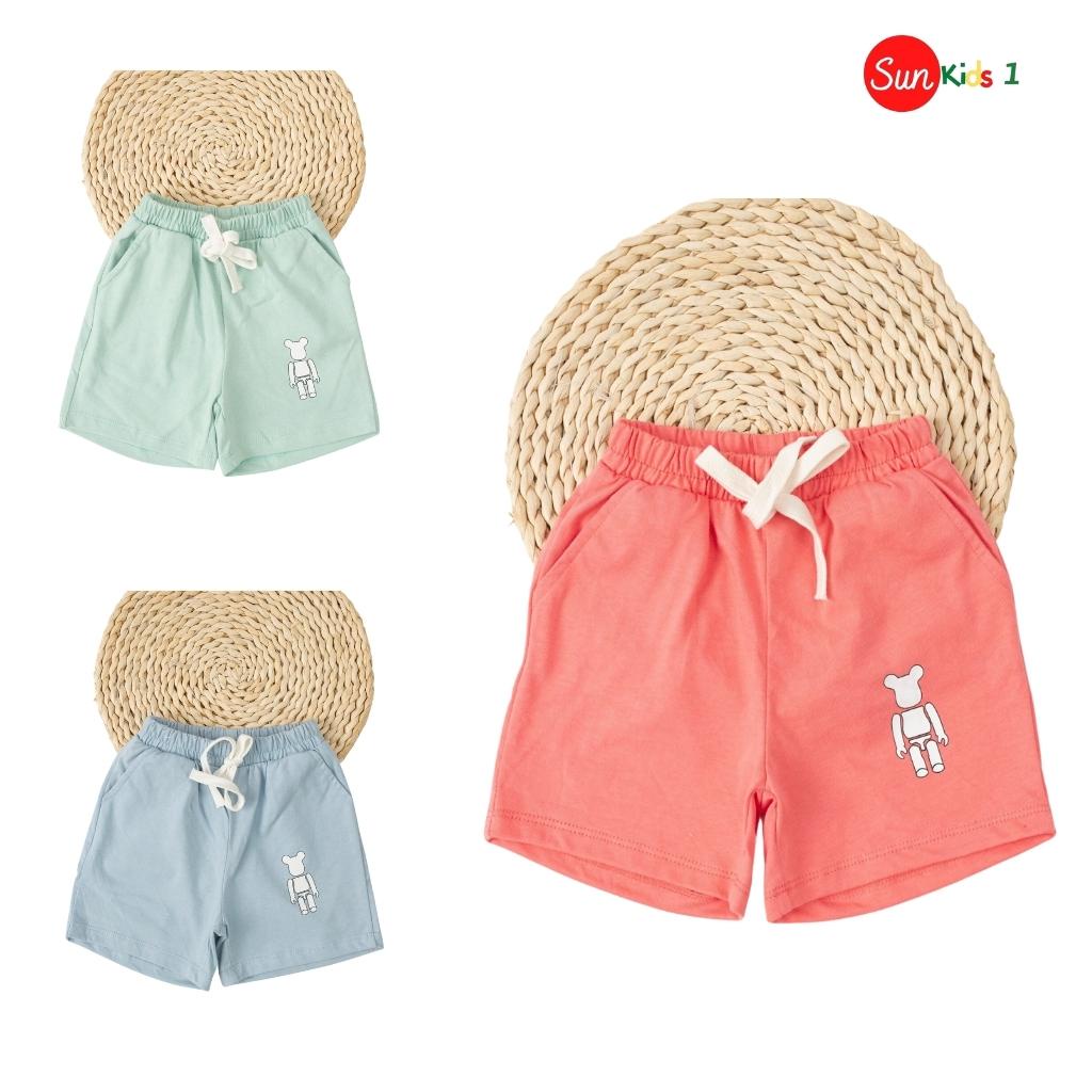 Quần đùi bé gái SUNKIDS1, size 8-16 tuổi, quần đùi cho bé chất cotton mềm mát, nhiều màu