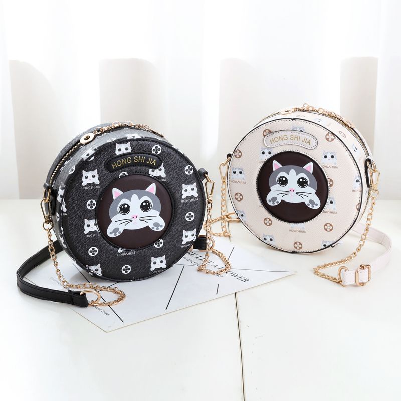 Túi Đeo Chéo Nhỏ Hình Tròn Thời Trang Dành Cho Nữ