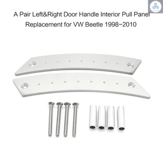 A Pair Left&Right Door Handle Interior Pull Panel Replacement for VW Beetle 1998-2010