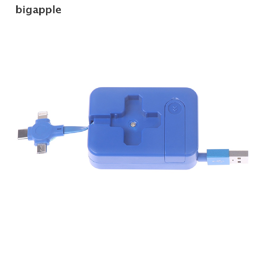 Cáp Sạc Nhanh 3 Trong 1 Cổng Micro USB TYPE-C Có Thể Thu Gọn Tiện Dụng