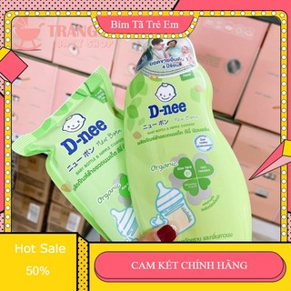 Nước rửa bình sữa dnee organic thái lan túi 600ml chai 620ml an toàn cho bé hsd 2025