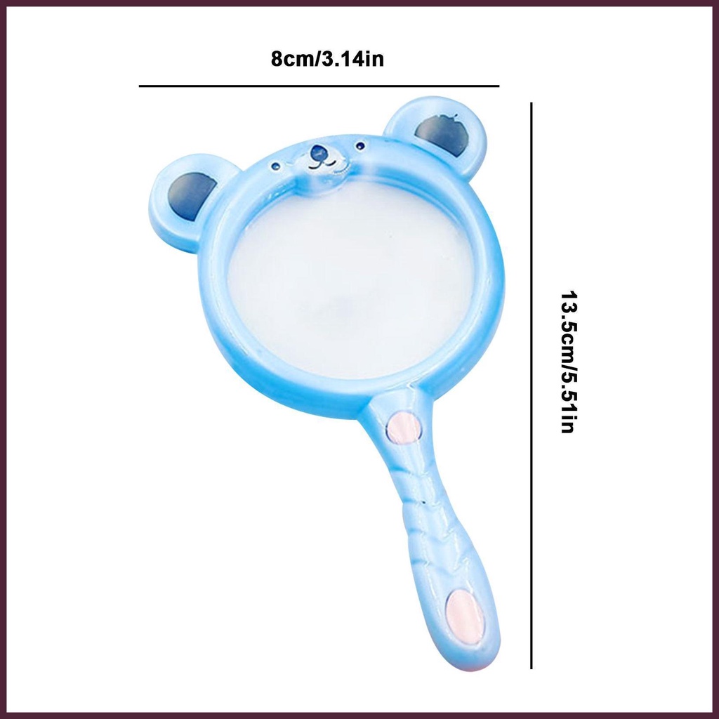 Kính Lúp Phóng Đại 3X Cầm Tay Tiện Dụng Cho Bé