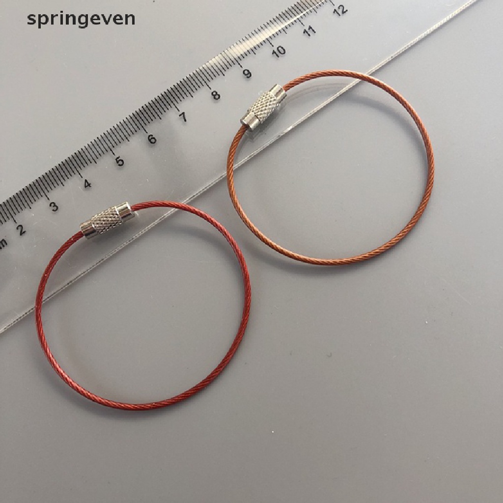 Set 10 Dây Móc Chìa Khóa Bằng Thép Không Gỉ Tiện Dụng