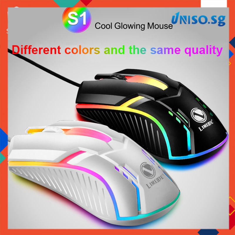 Chuột Usb Đèn Nền Có Dây S1 Chuột Chơi Game Cạnh Tranh Chuột Phát Sáng Văn Phòng Máy Tính Xách Tay [Unio]