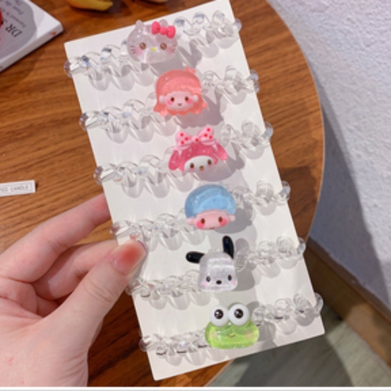 [Đặc trưng] Dây Buộc Tóc Đuôi Ngựa Co Giãn Chống Nước Hình Điện Thoại Thời Trang Cho Nữ