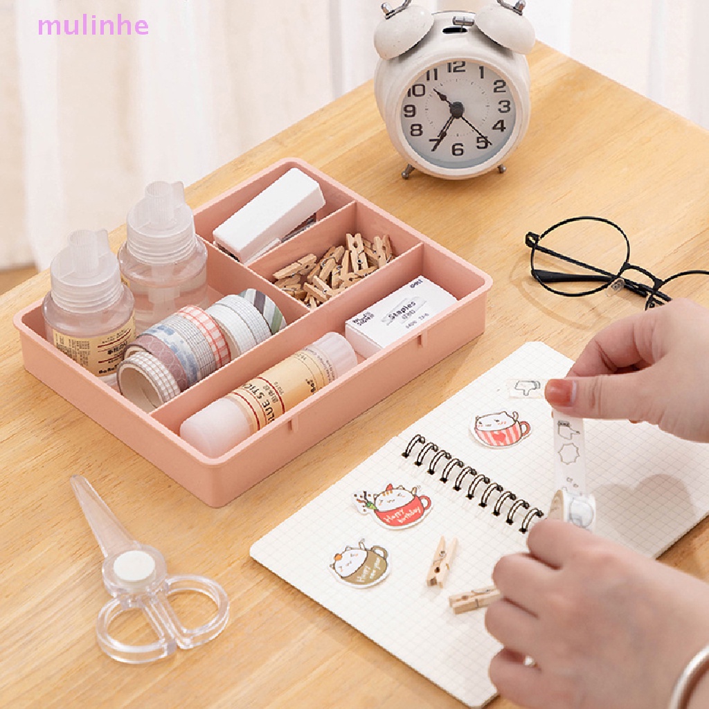 Hộp Đựng Đồ Dùng Để Bàn Chia Ngăn Tiện Lợi