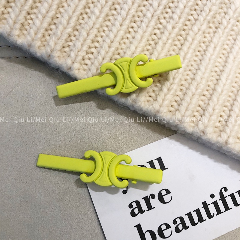 Kẹp Tóc Mỏ Vịt Bằng Hợp Kim Màu Kẹo Ngọt Thời Trang Hàn Quốc