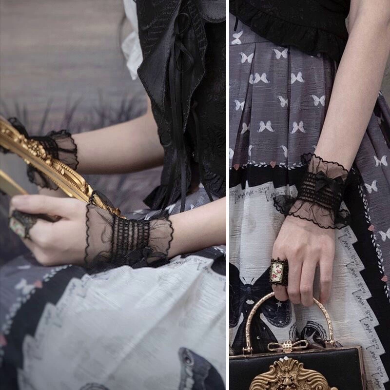 Vòng Tay Ren Màu Sắc Ngọt Ngào Phong Cách Lolita