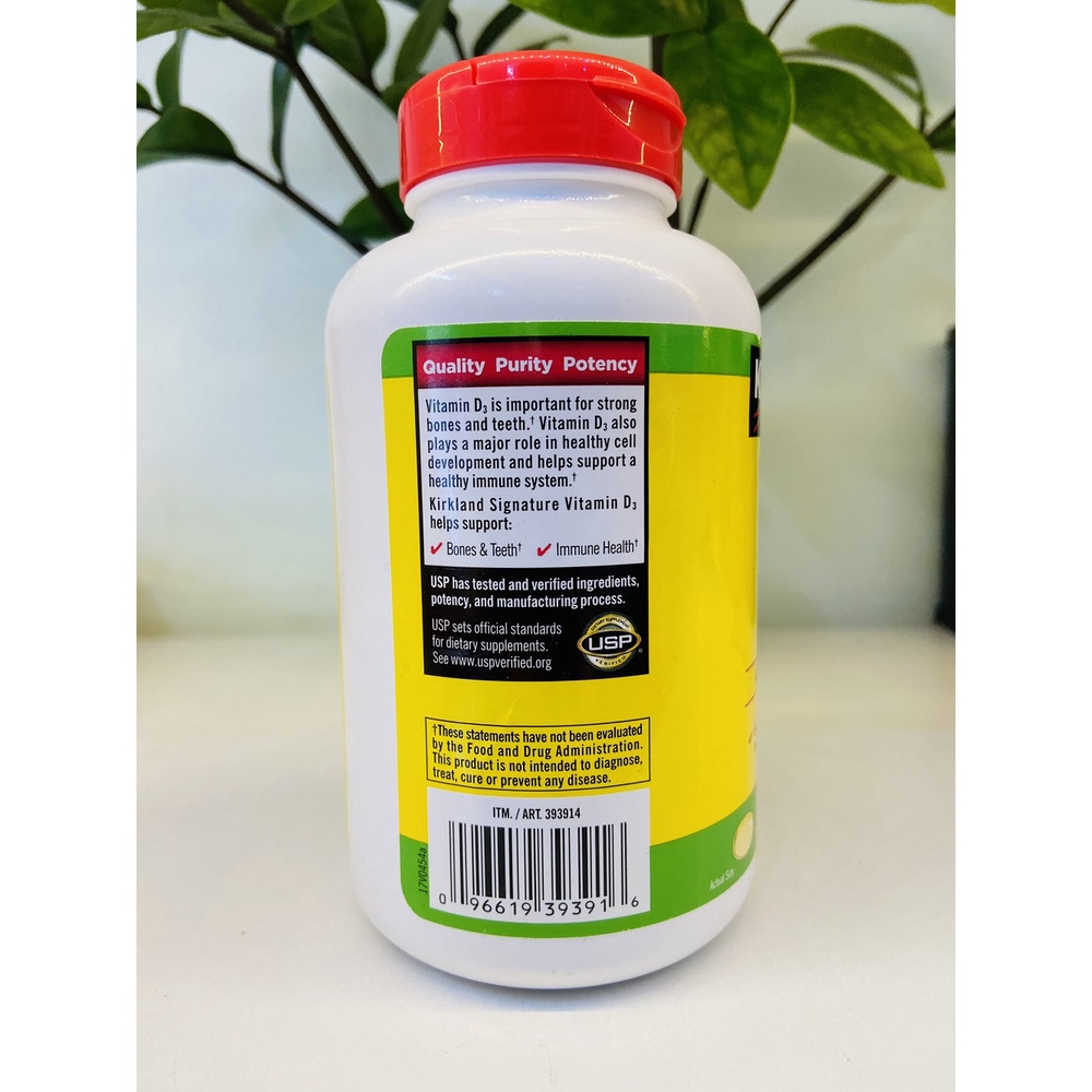 Vitamin D3 50 Mcg  Kirkland Signature - 600 Viên
