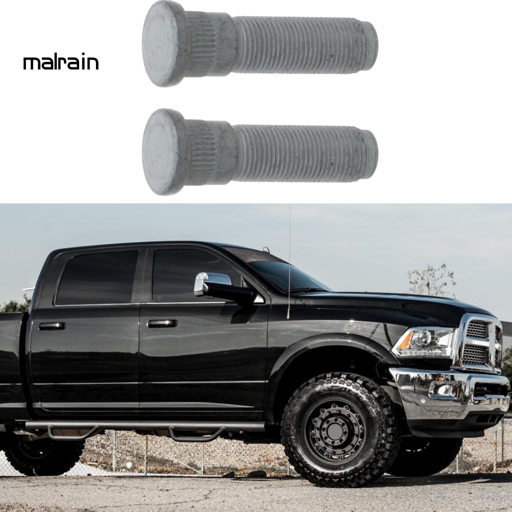Set 2 Đinh Tán Bánh Xe Màu Xám Chuyên Dụng 06509866Bộ Phụ Kiện Trục Bánh Xe Trước / Sau Cho Dodge Ram 2500 3500 2012-2018