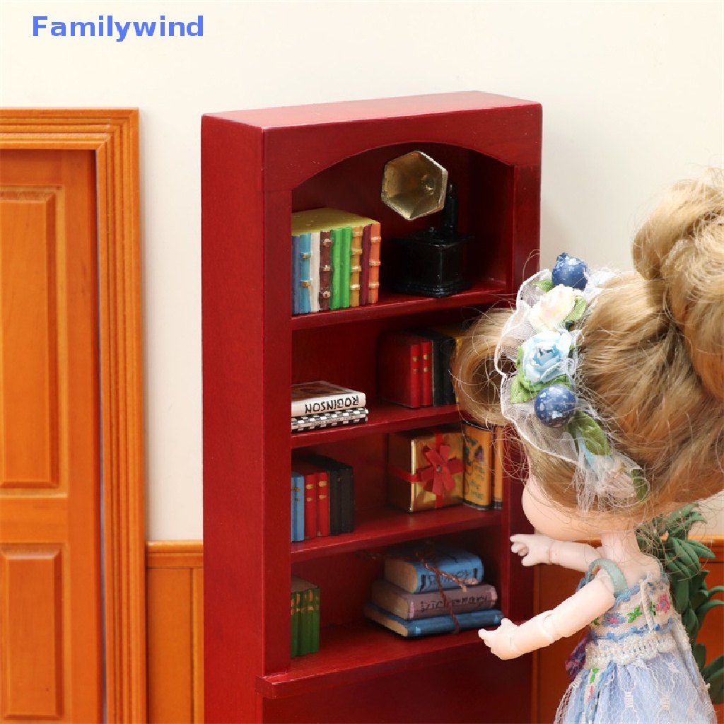 Mô Hình Kệ Sách 1: 12 Dùng Để Trang Trí Nhà Búp Bê