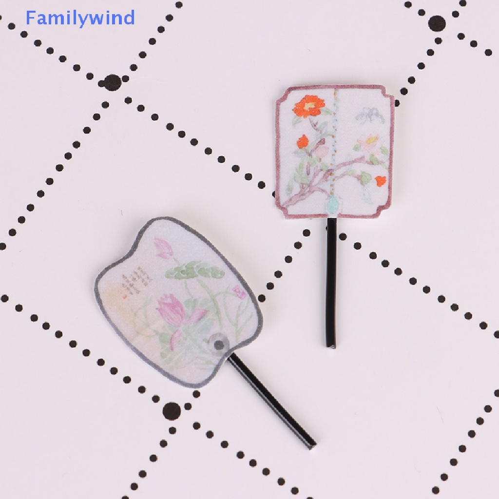 Set 2 Quạt Mini 1: 12 Trang Trí Nhà Búp Bê