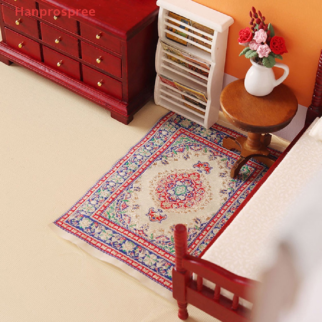 Thảm Lót Sàn Thổ Nhĩ Kỳ Tỉ Lệ 1: 12 Trang Trí Nhà Búp Bê / Phòng Khách / Phòng Ngủ
