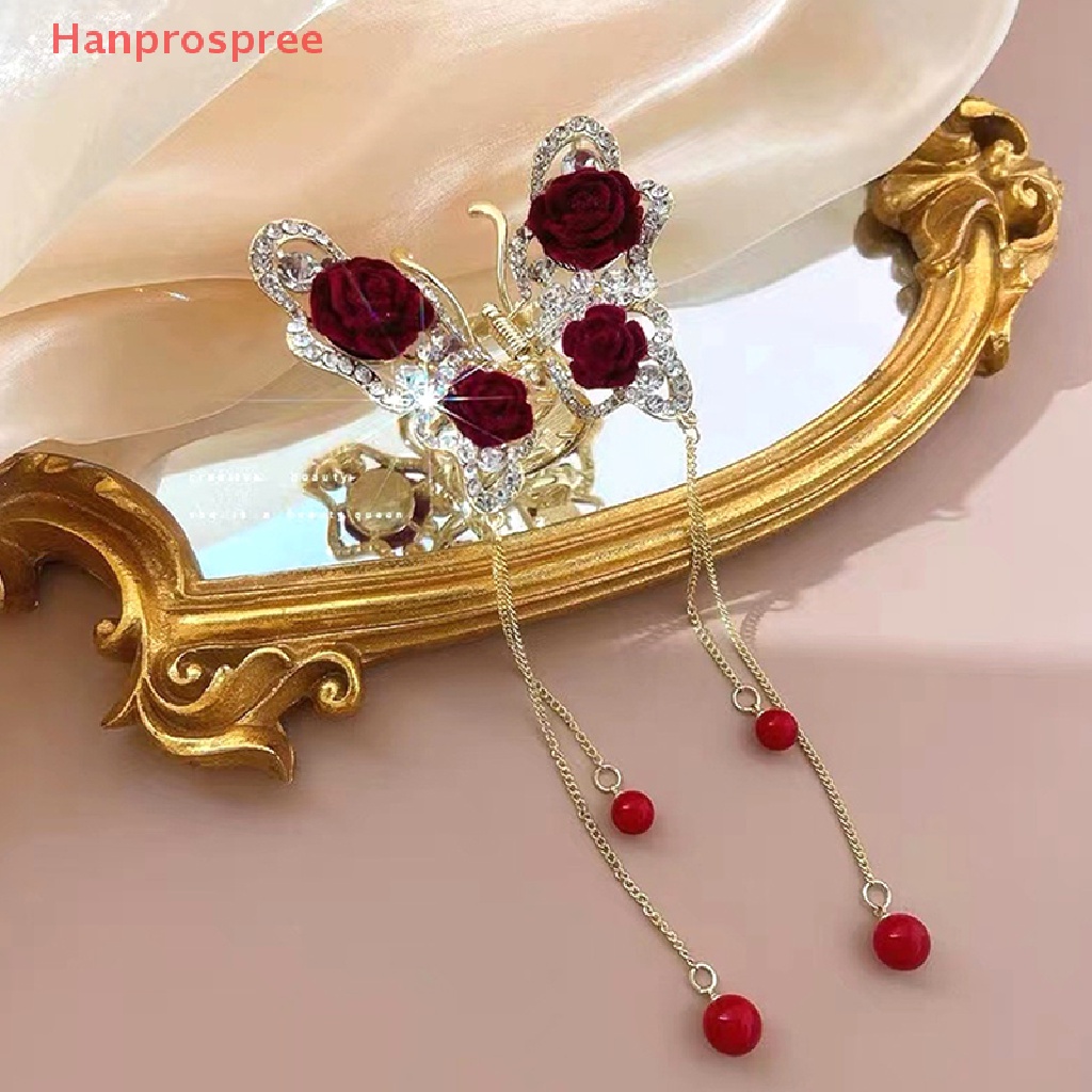 Kẹp Tóc Hình Cá Mập Đính Đá Phối Tua Rua Thời Trang Cho Nữ