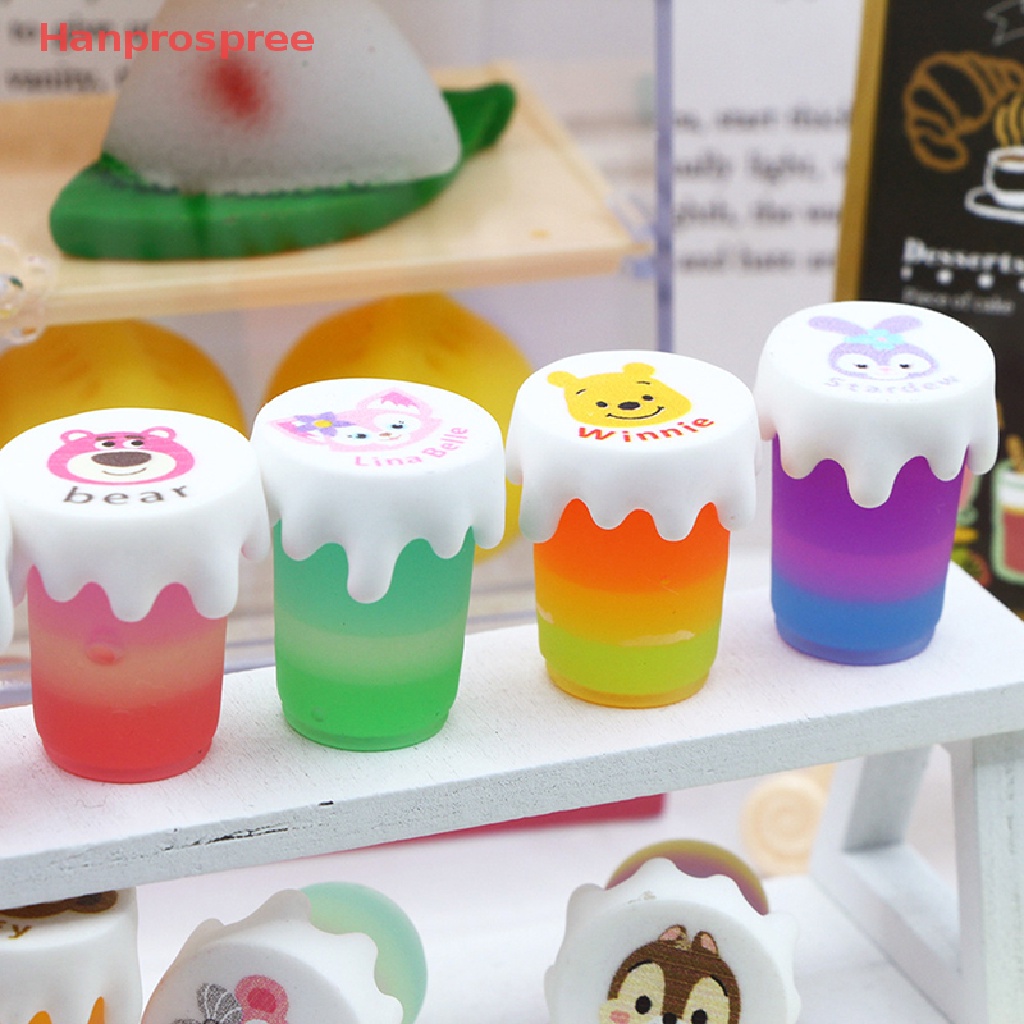 Bộ 2 Cốc Kem Mini Dạ Quang In Hình Hoạt Hình Cho Nhà Búp Bê