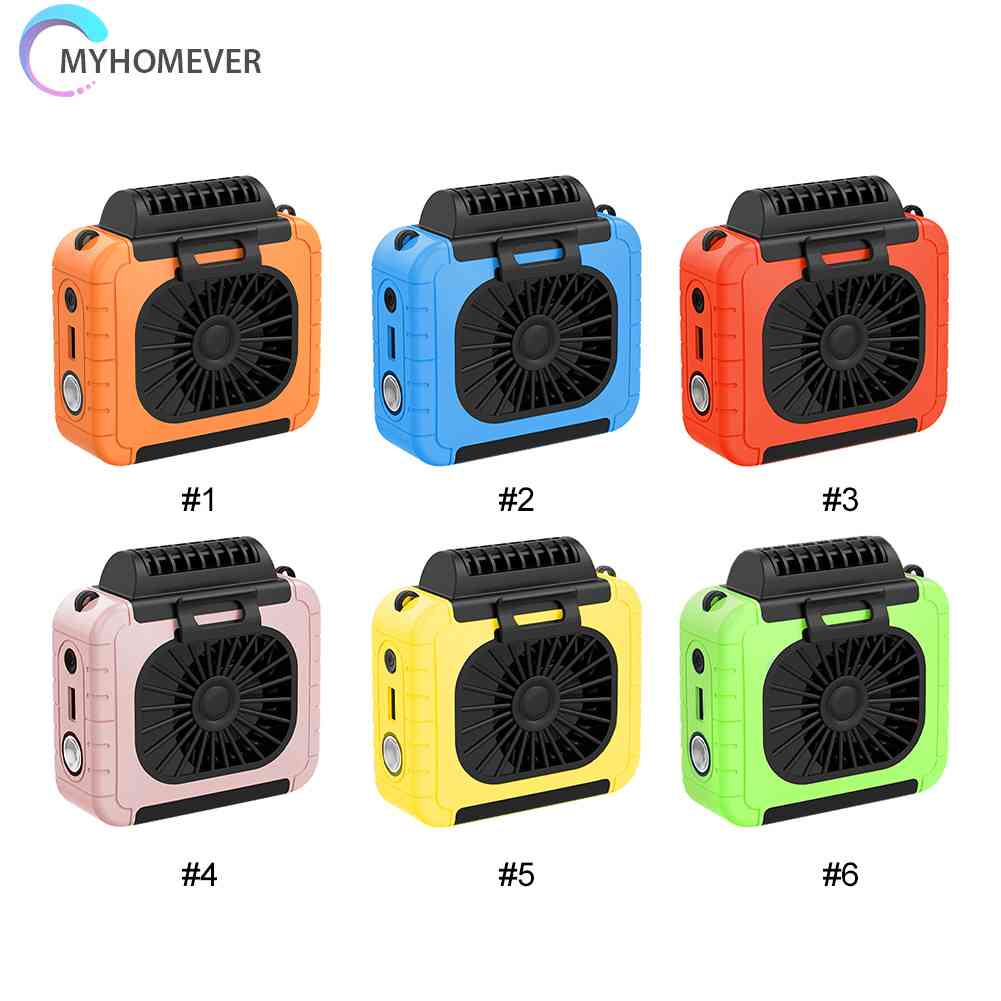 Quạt Mini Sạc USB Có Kẹp Gắn Thắt Lưng Tiện Dụng