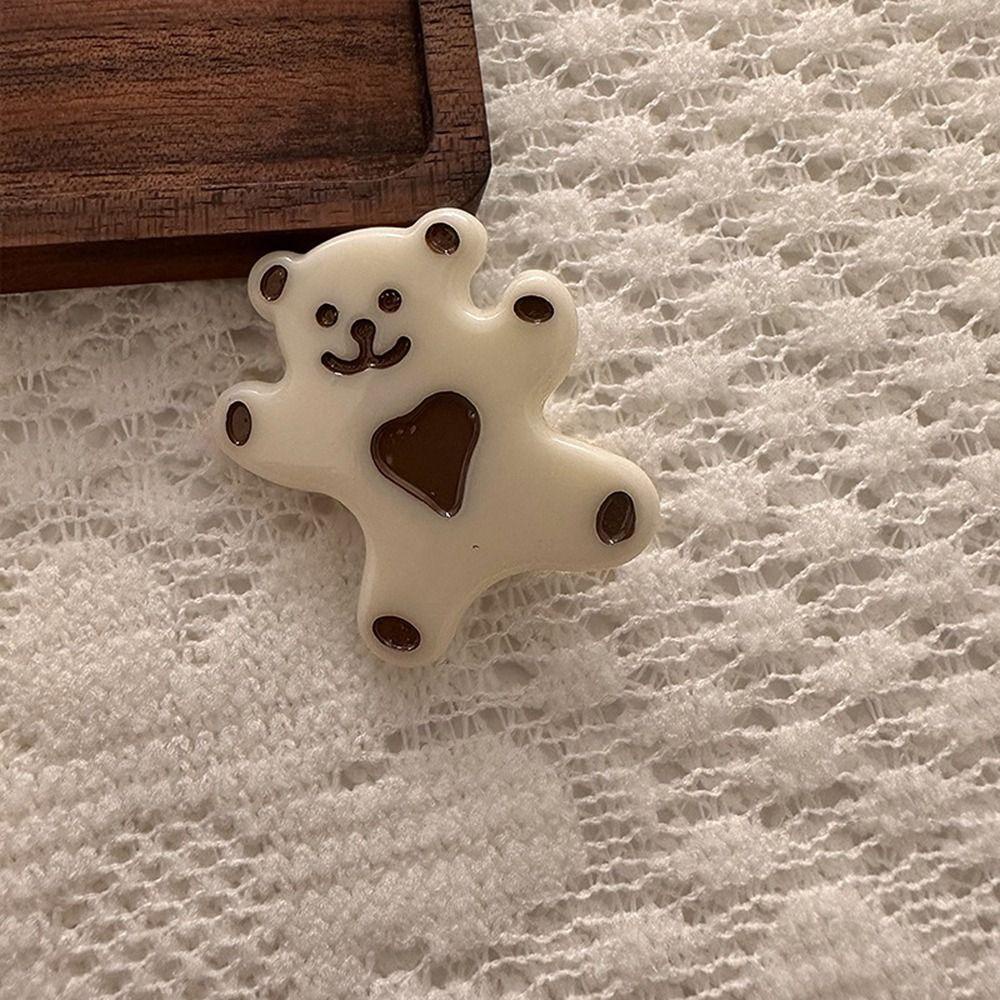 LOMBARD Dây Cột Tóc Đuôi Ngựa Hình Gấu Ngọt Ngào Cho Nữ Giá Đỡ