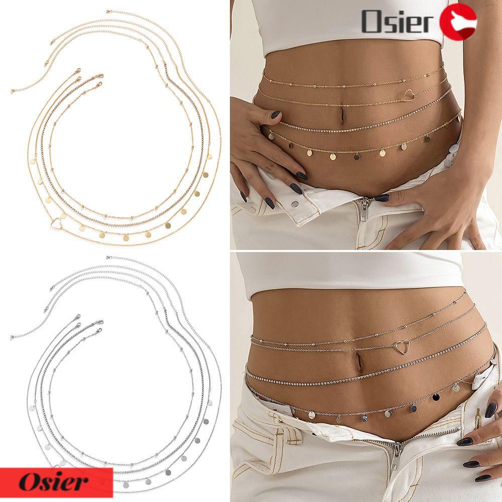 Thắt Lưng Dây Xích Kim Loại Nhiều Lớp Thanh Lịch OSIER1