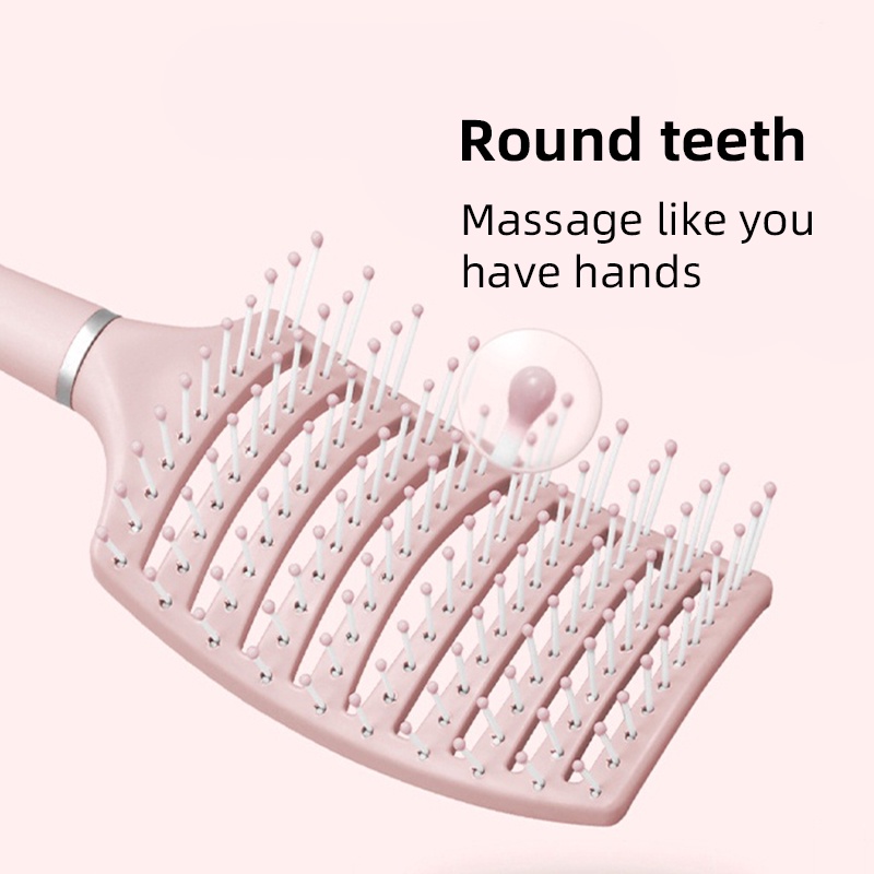Lược Chải Tóc Màu Sắc Đơn Giản Tạo Kiểu Tóc Xoăn Tiện Dụng JP5