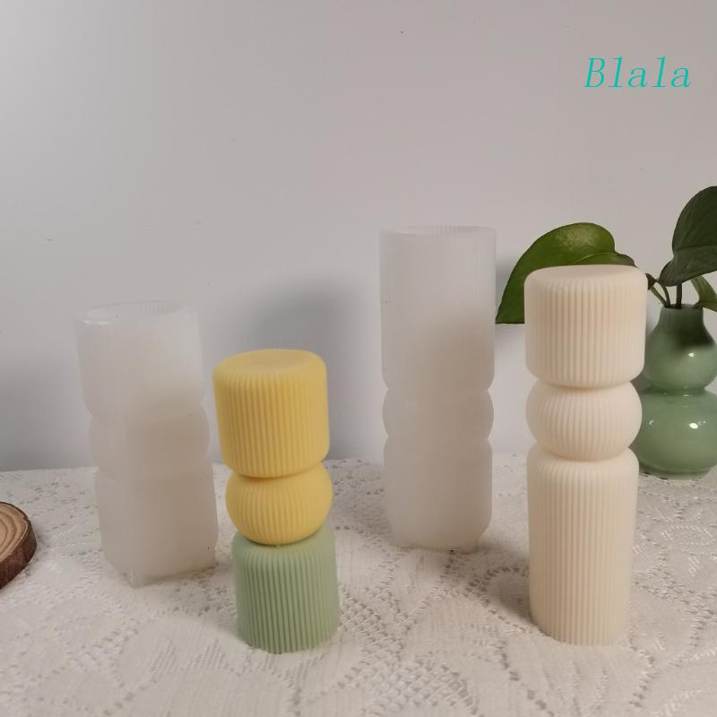 Khuôn Silicone Tạo Hình Trụ Kẻ Sọc Dọc Dùng Trang Trí DIY