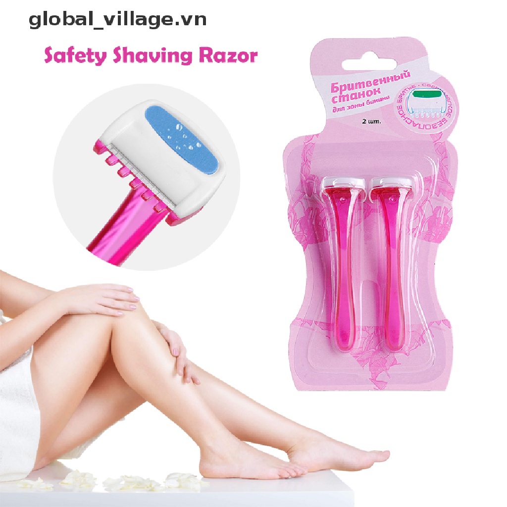 Set 2 Dao Cạo Lông Vùng Bikini Chuyên Nghiệp Cho Phái Nữ
