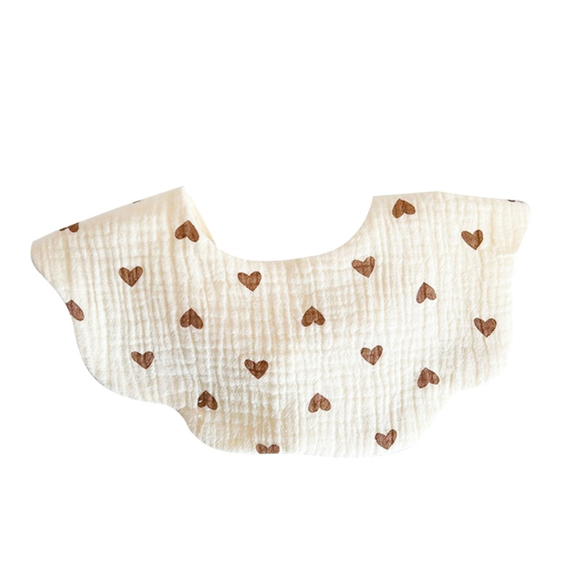 Khăn Yếm Vải Gạc Unisex Đeo Cổ Cho Bé Ăn Dặm