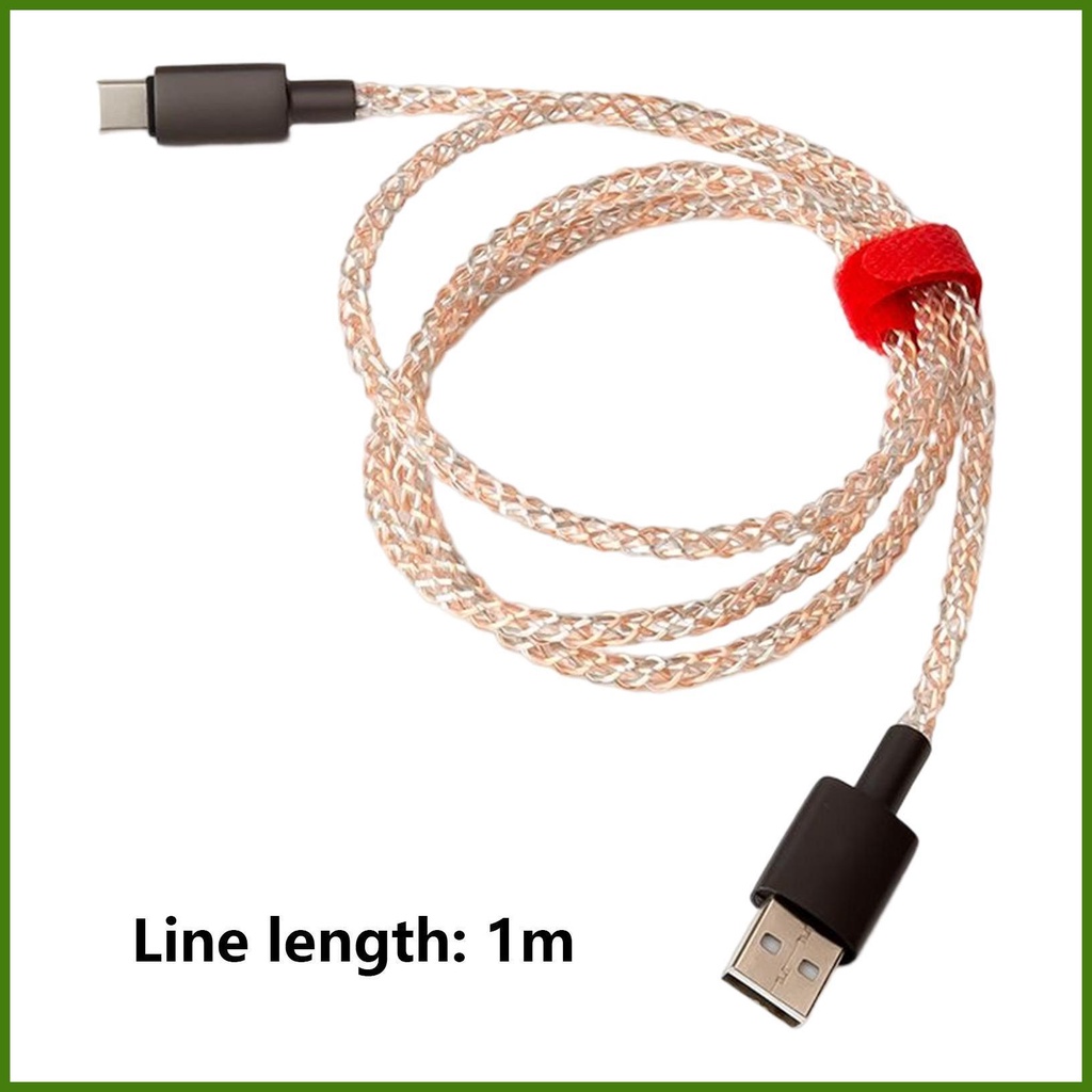 Dây Cáp Sạc Nhanh USB C 66W 6A 3.28ft Có Đèn LED Chất Lượng Cao