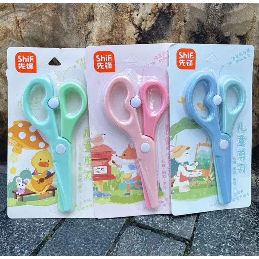 Kéo Thủ Công Có Tay Cầm An Toàn Cho Bé Tập Cắt - ThingKids