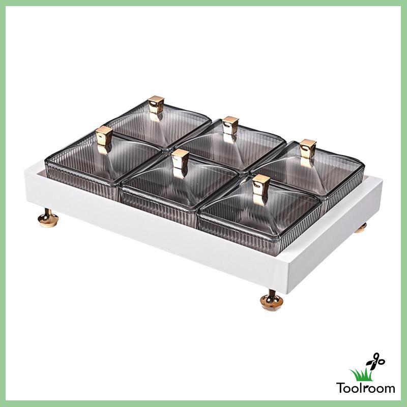 Khay Đựng Trái Cây / Thức Ăn Vặt Có Nắp Đậy Kiểu Bắc Âu Trang Trí Phòng Khách