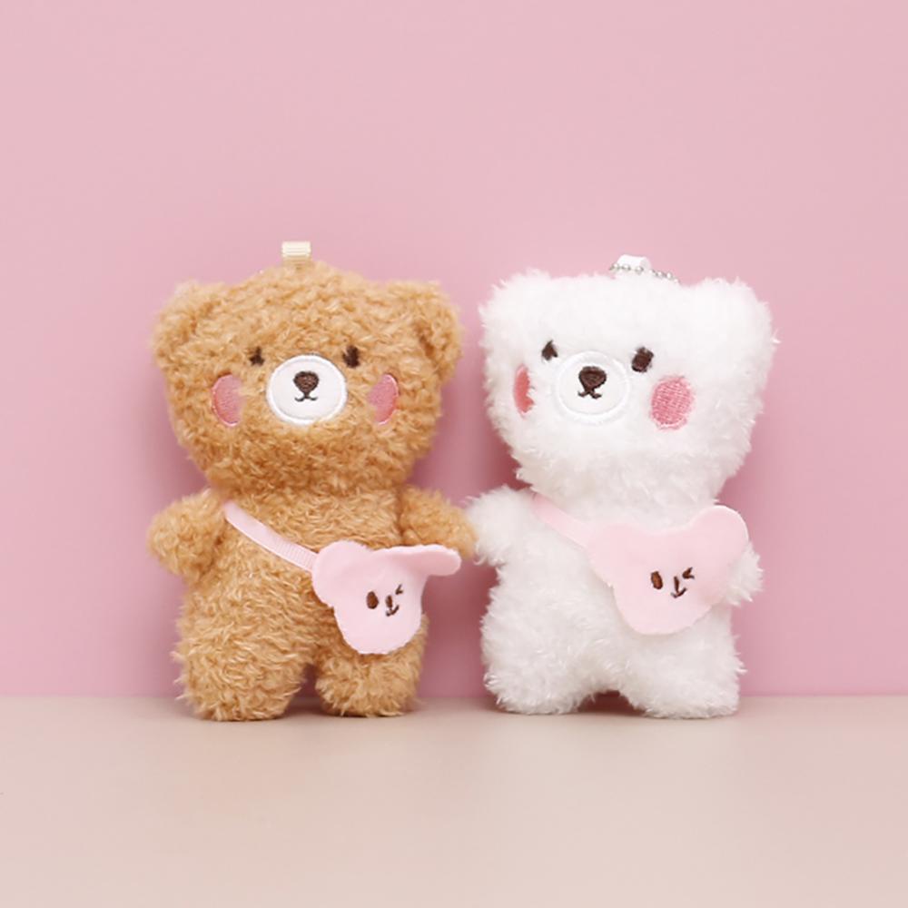 Móc Khóa Hình Cặp Đôi Thú Nhồi Bông Hoạt Hình DGA1