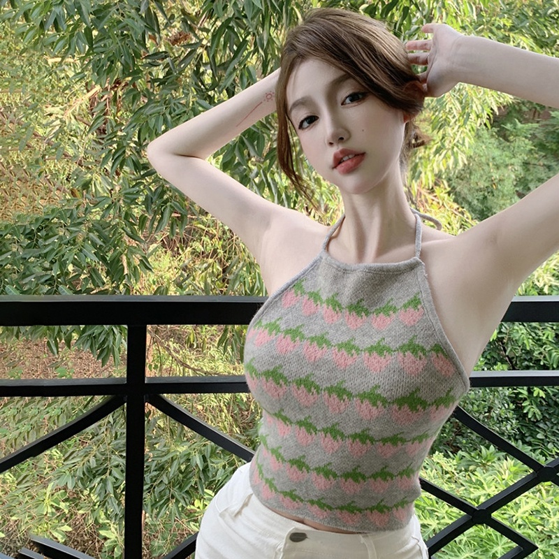 Áo Tank Top Sát Nách Dáng Ôm Thiết Kế Đục Lỗ Thời Trang Cá Tính Cho Nữ