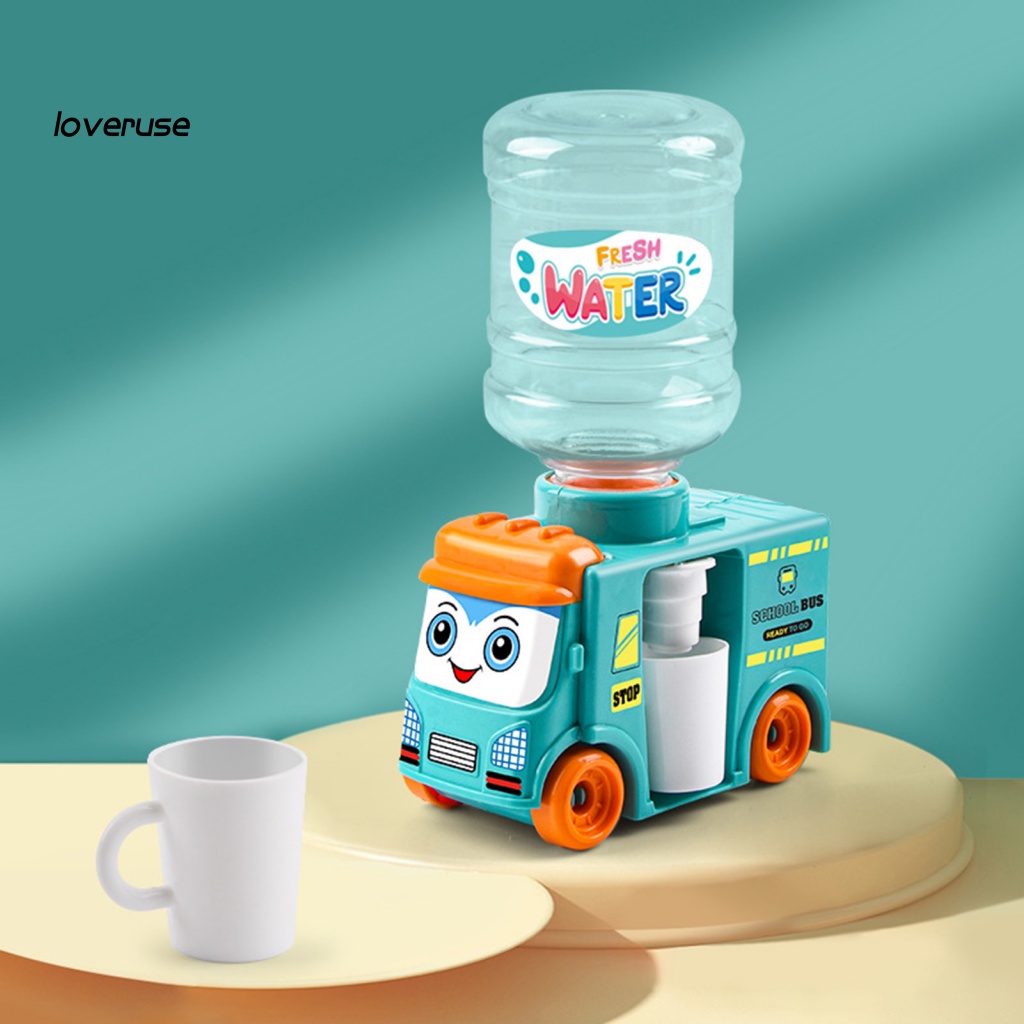 / Lo / LO / Xe Buýt Đồ Chơi Bơm Nước Dạng Nhấn Nhỏ Quà Tặng Cho Trẻ Em