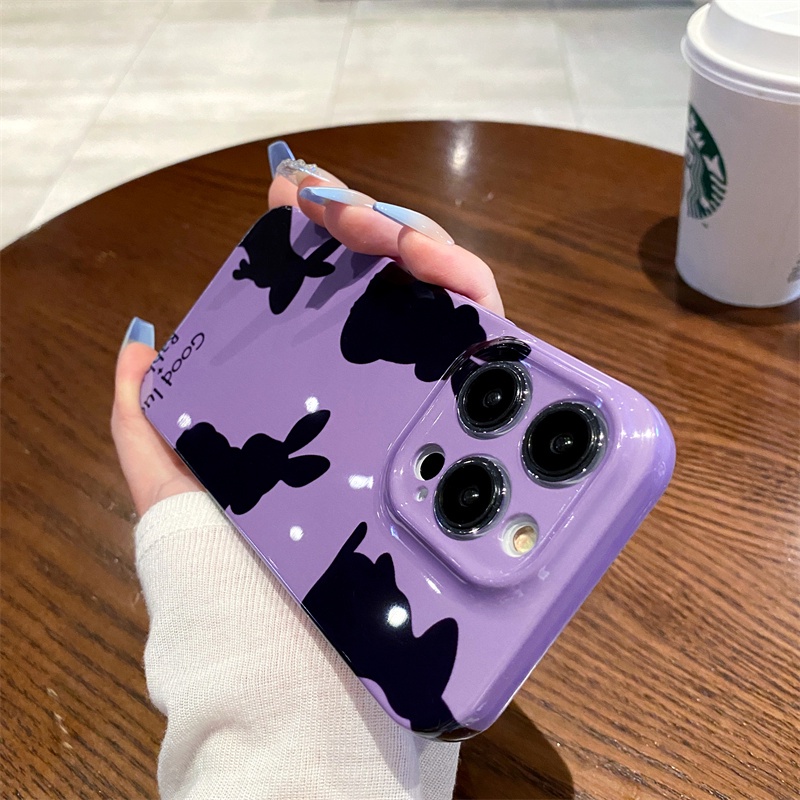 Ốp Điện Thoại Nhựa Cứng Hình Thỏ Cho iPhone 14 13 12 11 PRO Max Xs Xr X 14pro 14promax 13pro 11pro 12pro 13promax