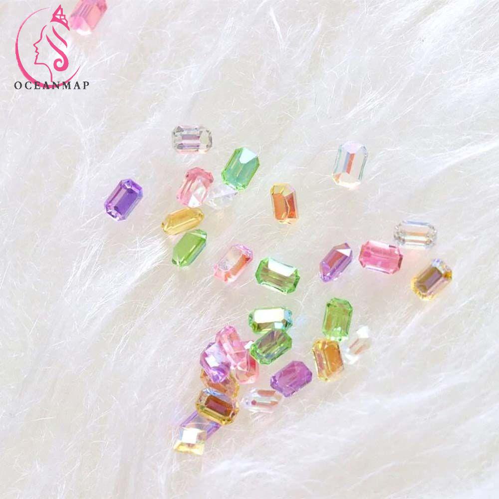 [Hàng mới về] Đá đính trang trí móng nhiều màu sắc trong suốt lấp lánh DIY