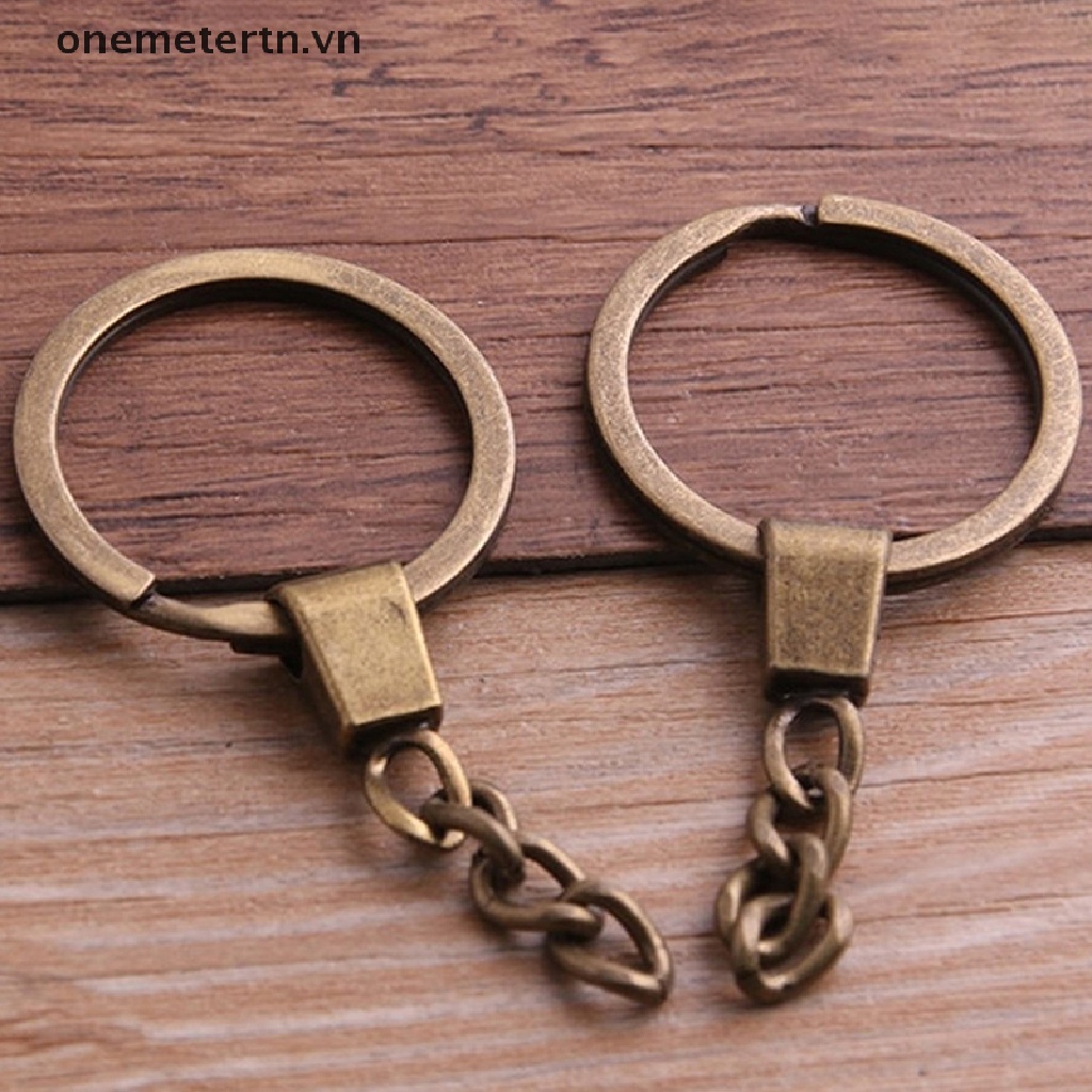 Set 10 Vòng Kim Loại Ngắn 30mm Dùng Làm Móc Khóa DIY